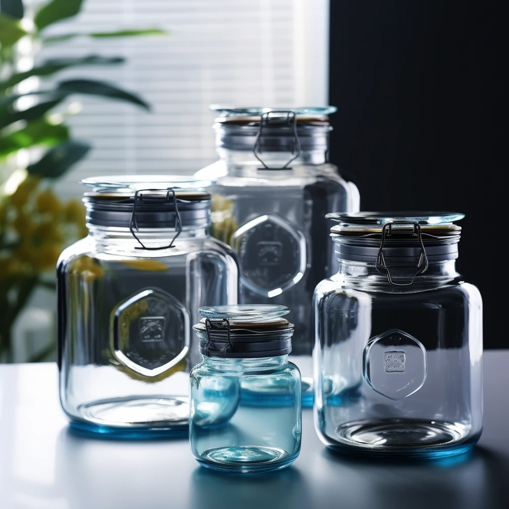 Glass storage containers